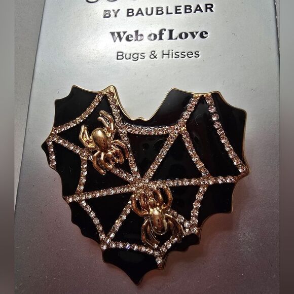 New Halloween Spirit with SUGARFIX by BaubleBar's Web of Love Brooch - Picture 4 of 5